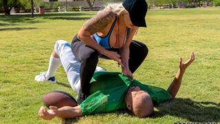 BrazzersExxtra Nina Elle Tempting The Tackling Dummy Pornmz